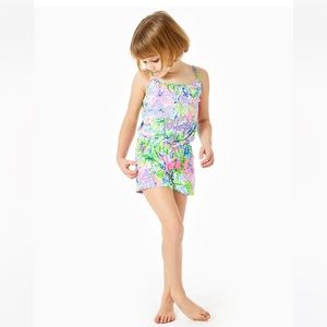 Lilly Pulitzer Aleene Romper Girls Size 4/5